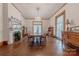 Elegant dining room featuring hardwood floors and a fireplace at 404 W Kerr St, Salisbury, NC 28144