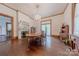 Elegant dining room with hardwood floors, fireplace and chandelier at 404 W Kerr St, Salisbury, NC 28144