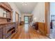 Hardwood floors and antique furniture feature in this entryway at 404 W Kerr St, Salisbury, NC 28144