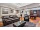 Finished basement with a pool table, comfortable seating, and recessed lighting at 2012 Tomshire Dr, Gastonia, NC 28056