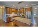 Modern kitchen with granite countertops and stainless steel appliances at 1148 Mckee Farm Ln, Belmont, NC 28012