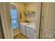 Convenient laundry room with washer, dryer, and storage at 1148 Mckee Farm Ln, Belmont, NC 28012