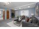 Bright and airy living room with dining area and fireplace at 1571 Branchville Rd, Shelby, NC 28150