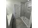 Bathroom with double vanity and large walk-in shower at 5033 Falstone Dr, Charlotte, NC 28269