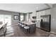 Spacious kitchen featuring stainless steel appliances and an island at 452 Moondance Dr, Gastonia, NC 28054