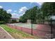 Well maintained tennis court with gazebo at 17810 Half Moon Ln # Q, Cornelius, NC 28031