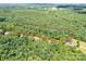 This aerial view showcases the expansive lot with surrounding trees and a nearby road at 4658 Sugar Plum Ln, Davidson, NC 28036