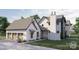 Beautiful home showcasing a three-car garage and modern architectural design at 4658 Sugar Plum Ln, Davidson, NC 28036