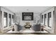 Cozy living room with fireplace, stylish seating, and abundant natural light at 4658 Sugar Plum Ln, Davidson, NC 28036