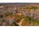 Aerial view of a wooded lot with foundation at 1052 Ventosa Dr, Denver, NC 28037