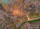 Aerial view of a house foundation in the woods at 1052 Ventosa Dr, Denver, NC 28037