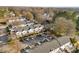 Aerial view of townhouses and community landscape at 6436 Mallard View Ln, Charlotte, NC 28269