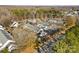 Aerial view of townhouses and community landscape at 6436 Mallard View Ln, Charlotte, NC 28269