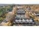 Aerial view of townhouses and surrounding neighborhood at 6436 Mallard View Ln, Charlotte, NC 28269