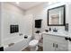 Clean bathroom with a single vanity and a shower/tub combo at 204 Kimball Rd, China Grove, NC 28023