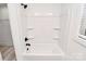 Bathroom with white tub and shower combo at 6100 Lowder Rd, Salisbury, NC 28147