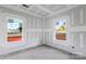 Unfinished bedroom with two windows, under construction at 6100 Lowder Rd, Salisbury, NC 28147