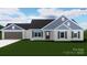 New construction home with gray and beige siding, attached garage at 6154 Lowder Rd, Salisbury, NC 28147