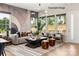 Bright living room with a neutral palette, large windows, and stylish furnishings create a welcoming atmosphere at 312 Ferebee Pl # Brx0023, Charlotte, NC 28213