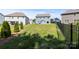 Spacious backyard with a black fence at 3023 Spinner Ct, Denver, NC 28037