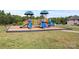 A fun playground area with slides and climbing structures, perfect for children at 3023 Spinner Ct, Denver, NC 28037