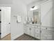 Well-lit bathroom with sleek countertops, modern cabinets, and a separate door at 2016 Cedar Falls Dr # 7, Waxhaw, NC 28173