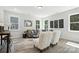 Bright and airy living room with large windows, comfortable seating and stylish decor at 2016 Cedar Falls Dr # 7, Waxhaw, NC 28173