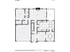 First floor plan showing kitchen, living room, and garage at 14447 Waterlyn Dr, Charlotte, NC 28278