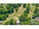 Aerial view of riding arena on property at 11732 Kennewick Rd, Charlotte, NC 28216