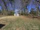 Large backyard with an outbuilding and plenty of space for gardening, pets, and Gathering enjoyment at 553 Georgia Ave, Statesville, NC 28677