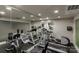 Modern gym with various cardio equipment at 701 Royal Ct # 309, Charlotte, NC 28202