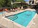 Inviting rooftop pool with lounge chairs at 701 Royal Ct # 309, Charlotte, NC 28202