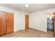 Bright bedroom with double doors and en-suite bathroom at 621 Oak Grove Rd, Kings Mountain, NC 28086