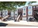 Brick townhomes with garages and stairs provide modern suburban living at 1125 Kurt Ct, Charlotte, NC 28209