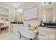 Elegant bathroom features a standalone tub, dual sinks, and stylish decor at 4023 Randolph Rd, Charlotte, NC 28211