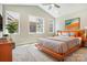 Serene main bedroom with large windows, vaulted ceilings, and contemporary decor at 833 B Wynnshire Dr # 55, Hickory, NC 28601
