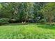 Lush backyard with mature trees and well-maintained lawn, perfect for outdoor activities and relaxation at 2907 Meherrin Ct, Waxhaw, NC 28173
