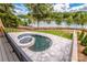 Backyard pool with hot tub and beautiful lake view at 116 Emmaline Ct, Troutman, NC 28166