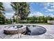Swimming pool with hot tub and lake view at 116 Emmaline Ct, Troutman, NC 28166