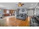 Spacious open floor plan connecting kitchen, dining, and living areas, perfect for entertaining at 104 Castle Pines Ln, Statesville, NC 28625