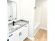 Modern bathroom with granite countertop vanity and tub/shower combination at 8255 W Nc 10 Hwy, Vale, NC 28168