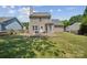 Large backyard with deck and privacy fence at 4816 Windchase Ln, Charlotte, NC 28269