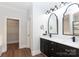 Bathroom with double vanity and walk-in closet at 3203 Kelsey Plz, Kannapolis, NC 28081
