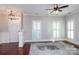 Spacious living room with hardwood floors and fireplace at 3203 Kelsey Plz, Kannapolis, NC 28081