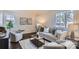 Inviting living room with neutral tones, stylish furnishings, and ample natural light at 3210 Marlborough Rd, Charlotte, NC 28208