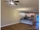 Open living room with kitchen and high ceilings at 118 Abbington Ln, Shelby, NC 28150