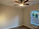 Bedroom with ceiling fan and window at 120 Abbington Ln, Shelby, NC 28150