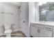 Clean bathroom with white vanity and a toilet at 1770 Post Ct # Lot 510, Gastonia, NC 28054