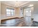 Elegant dining room featuring hardwood floors and chandelier at 1770 Post Ct # Lot 510, Gastonia, NC 28054