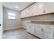 Laundry room with white cabinets and granite countertop at 1770 Post Ct # Lot 510, Gastonia, NC 28054